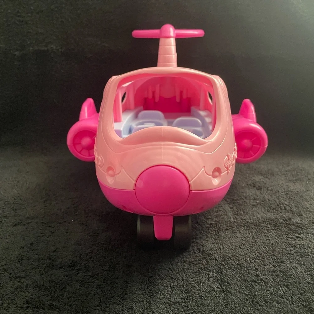 Fisher-Price Pink Toy Airplane with Music Notes